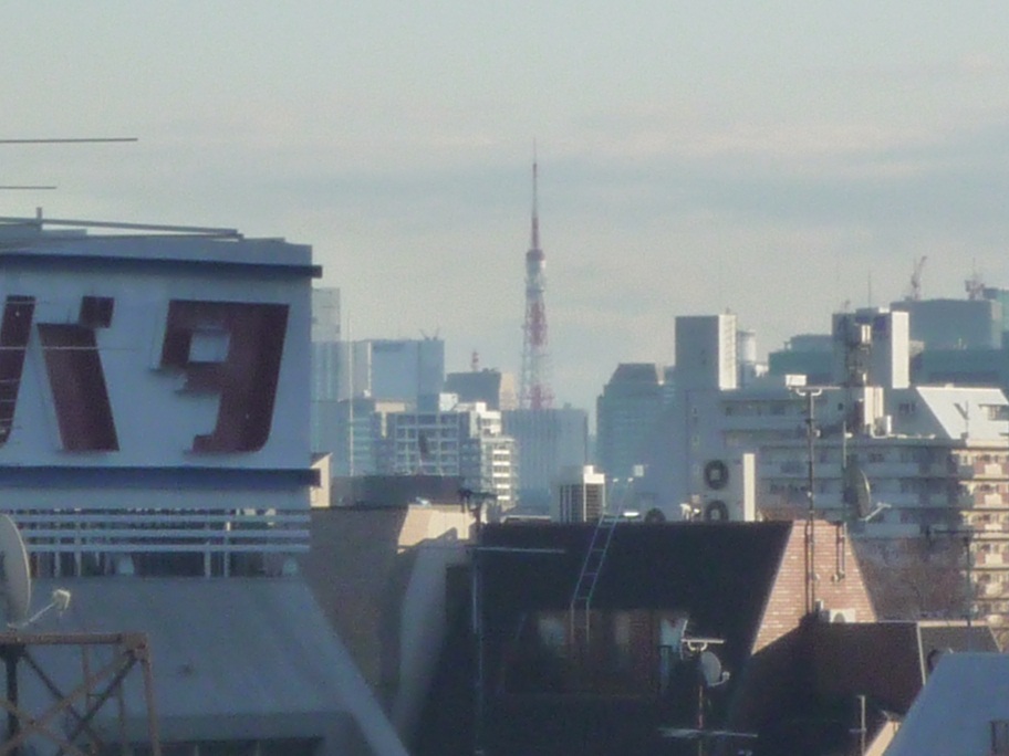 昼の東京タワーみたいなの