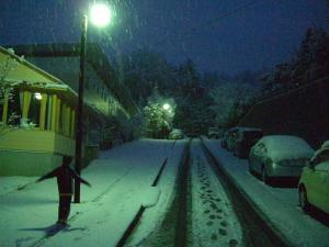 萩谷雪景色