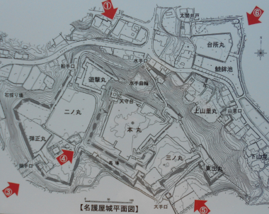 黒田如水が縄張りを担当した名護屋城・平面図