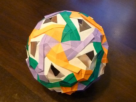 ユニット折り紙　ウイングボール origami wing ball
