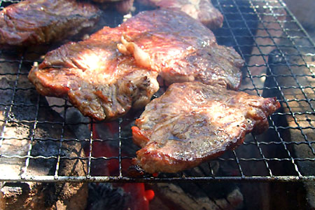 お肉には大雑把に丁寧に手をかける。 バーベキュー BBQ