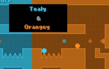 Tealy & Orangey