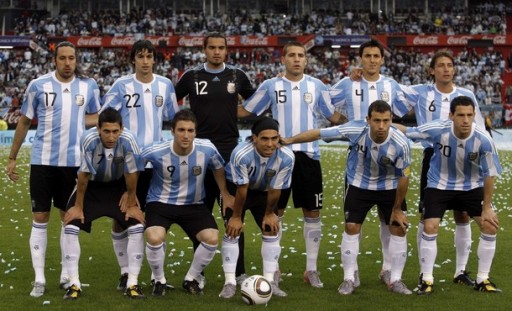 アルゼンチン代表集合写真vsカナダ国際親善試合