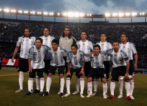アルゼンチン代表集合写真vsペルーWC南米予選