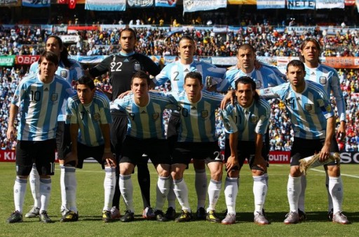 アルゼンチン代表集合写真vs韓国WCグループB