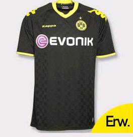 ドルトムントユニフォーム 10 11アウェイ半袖 Borussia Dortmund 新ユニ発表