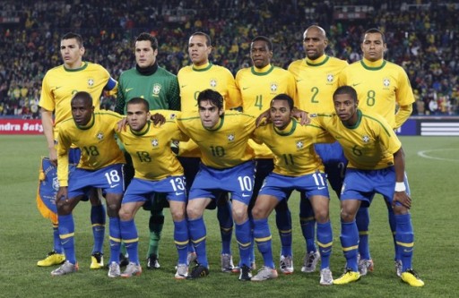 ブラジル代表集合写真vsチリWC
