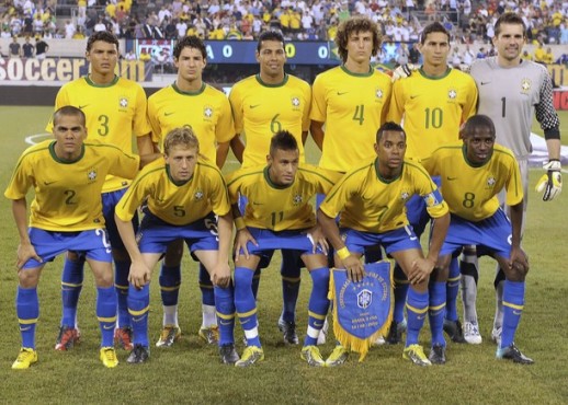 ブラジル代表集合写真vsアメリカIF