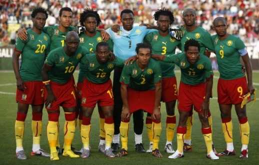 カメルーン代表集合写真vsポルトガル国際親善試合