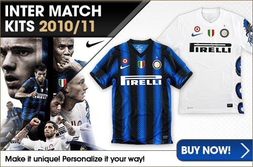 インテル10 11ホームユニフォーム Internazionale Milano 公式サイトに登場 サッカーレプリカユニフォームｎａｖｉ