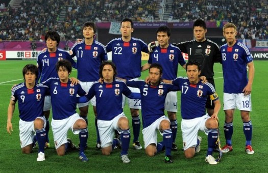 日本代表集合写真vsオーストラリア2011アジアカップ決勝