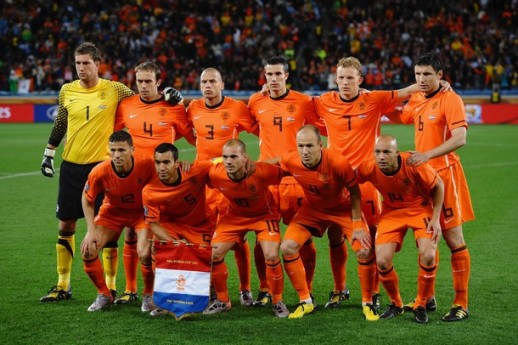 オランダ代表集合写真vsウルグアイ代表WC準決勝