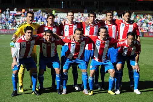 パラグアイ代表2010ホームユニフォームvsスロバキア代表WC