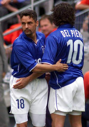 イタリア代表1998ワールドカップフランス大会バッジョとデルピエロ