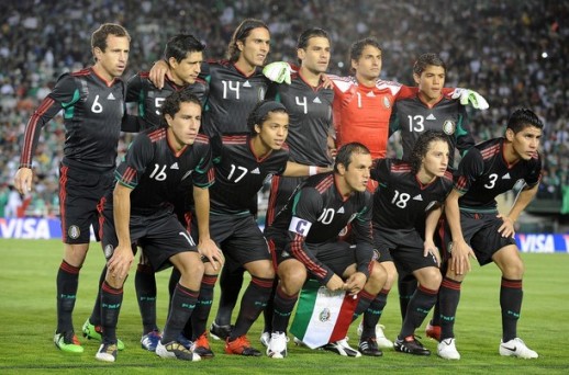 メキシコ代表集合写真vsニュージーランド代表国際親善試合