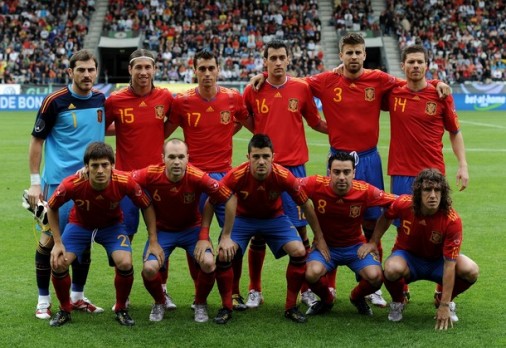 スペイン代表2010ホームユニフォーム集合