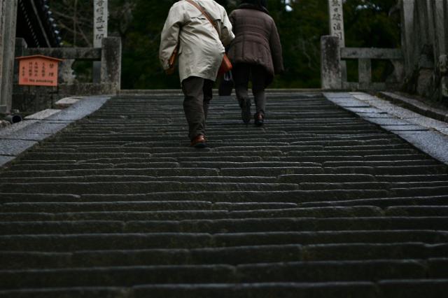東大寺二月堂に至る右側の階段