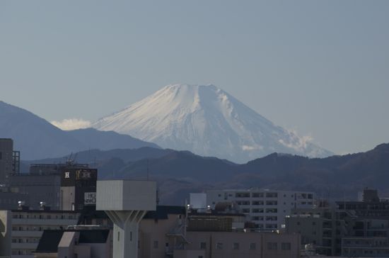 富士山from八王子富士見町2011/12/27
