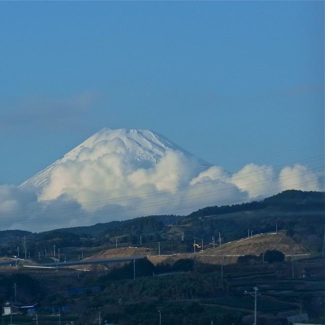 富士山と麓の景色
