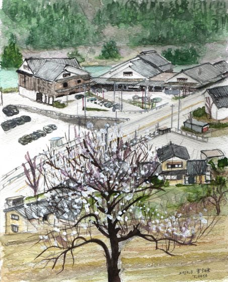 水彩画で綴る　　細入村の気ままな旅人　旅日記