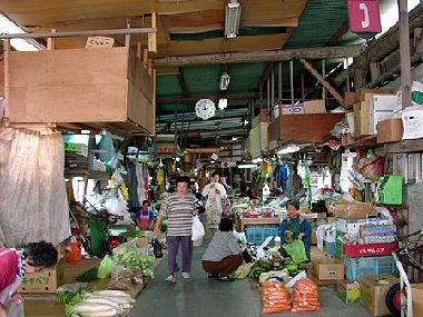 農連市場野菜売場