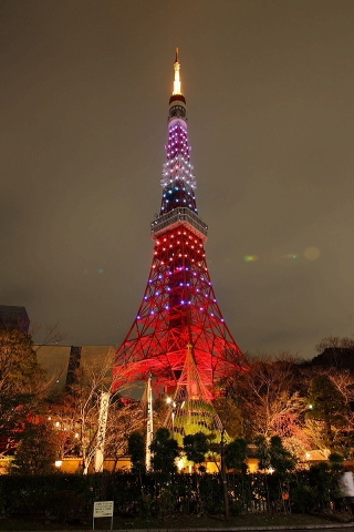 華嵐 嵐 東京タワー 携帯用待受画像 東京写真館
