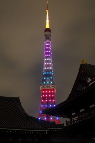 東京写真館 華嵐 嵐 東京タワー 携帯用待受画像