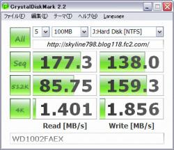 WD1002FAEX CrystalDiskMark