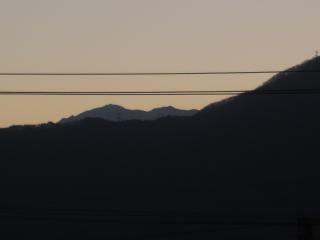 夜明け前の仙丈ケ岳10,3,17